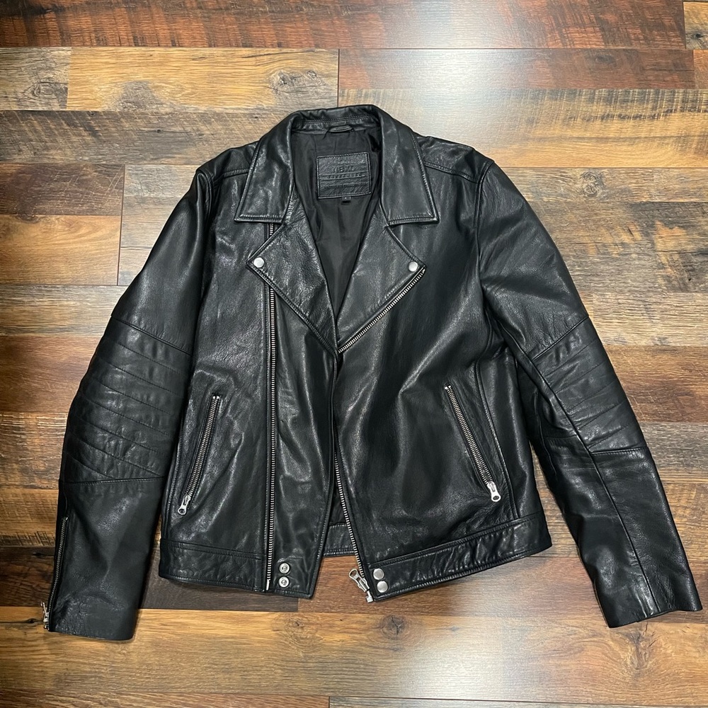Next leather biker jacket brand new without tags! Medium size